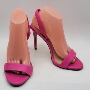 Gianni Bini Hot‎ Pink Elegant Leather Women's Heels. Size 9. #1401